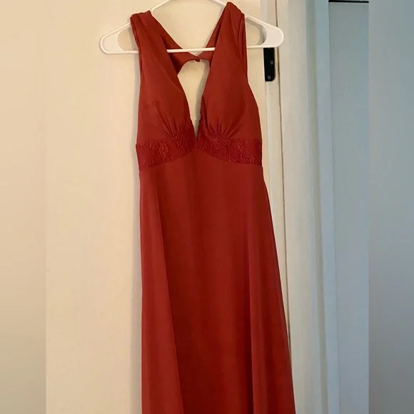 azazie rust bridesmaid dresses Jianna Rust Flutter Sleeves Maxi Dress